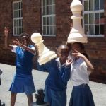 St vincents - happy girls and chess pieces